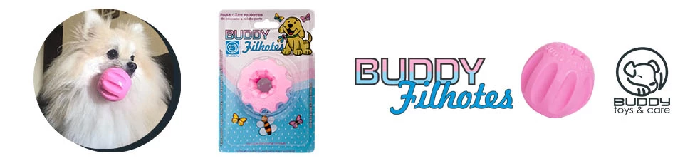 Brinquedo Bola Mini Rosa Bolt Buddy Filhotes