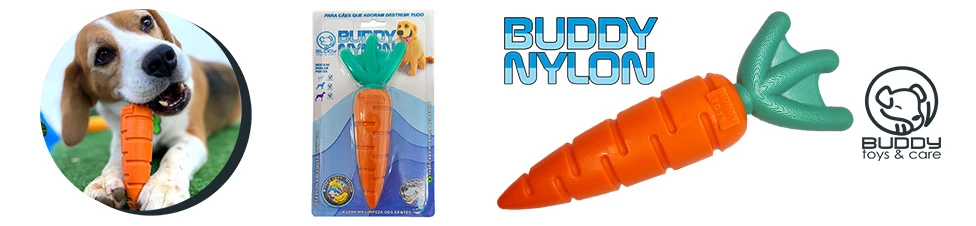 Brinquedo Cenoura Nylon Buddy Toys