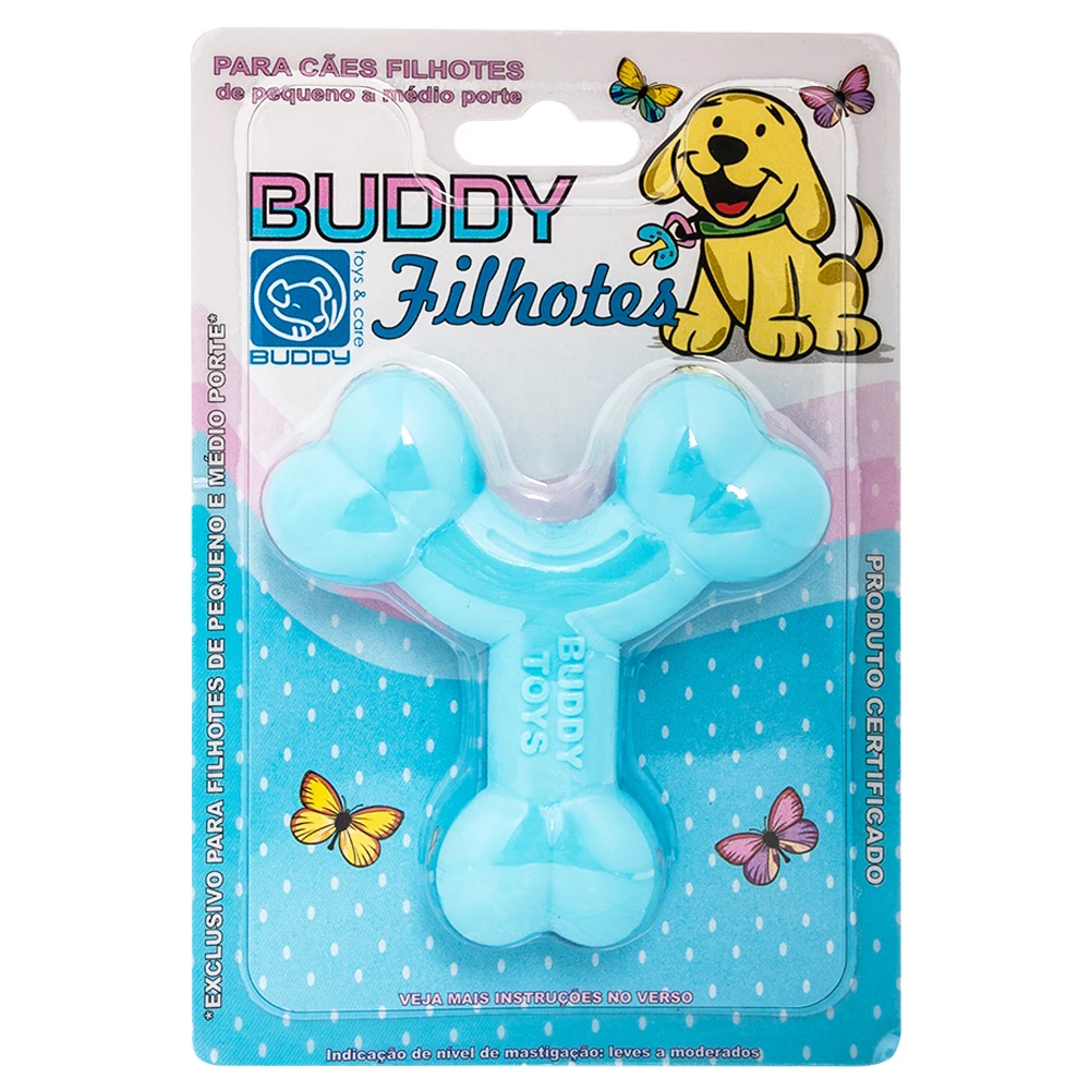 Brinquedo Ossinho Azul Buddy Filhotes